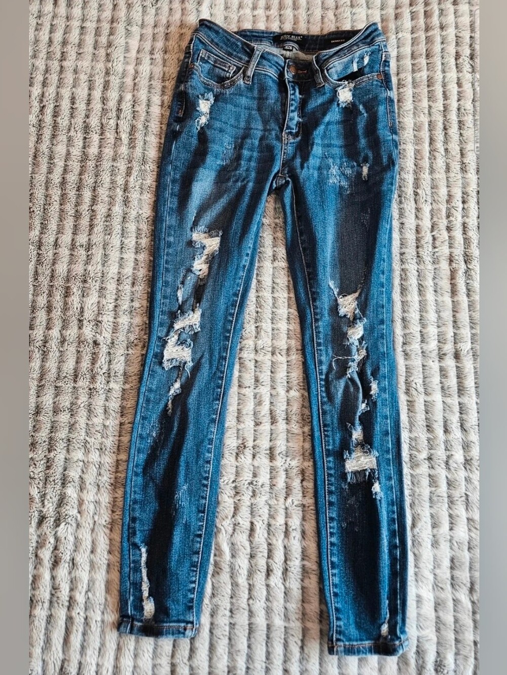 Judy Blue Ripped Skinny Jeans Size 3/26